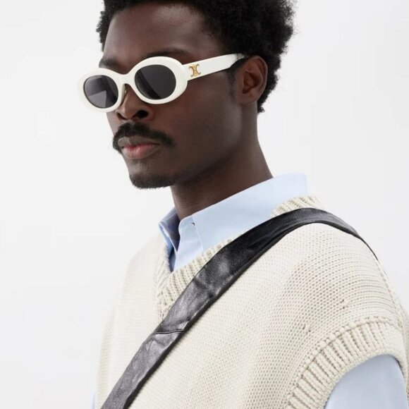 NWT CELINE SUNGLASSES WHITE - Picture 5 of 6